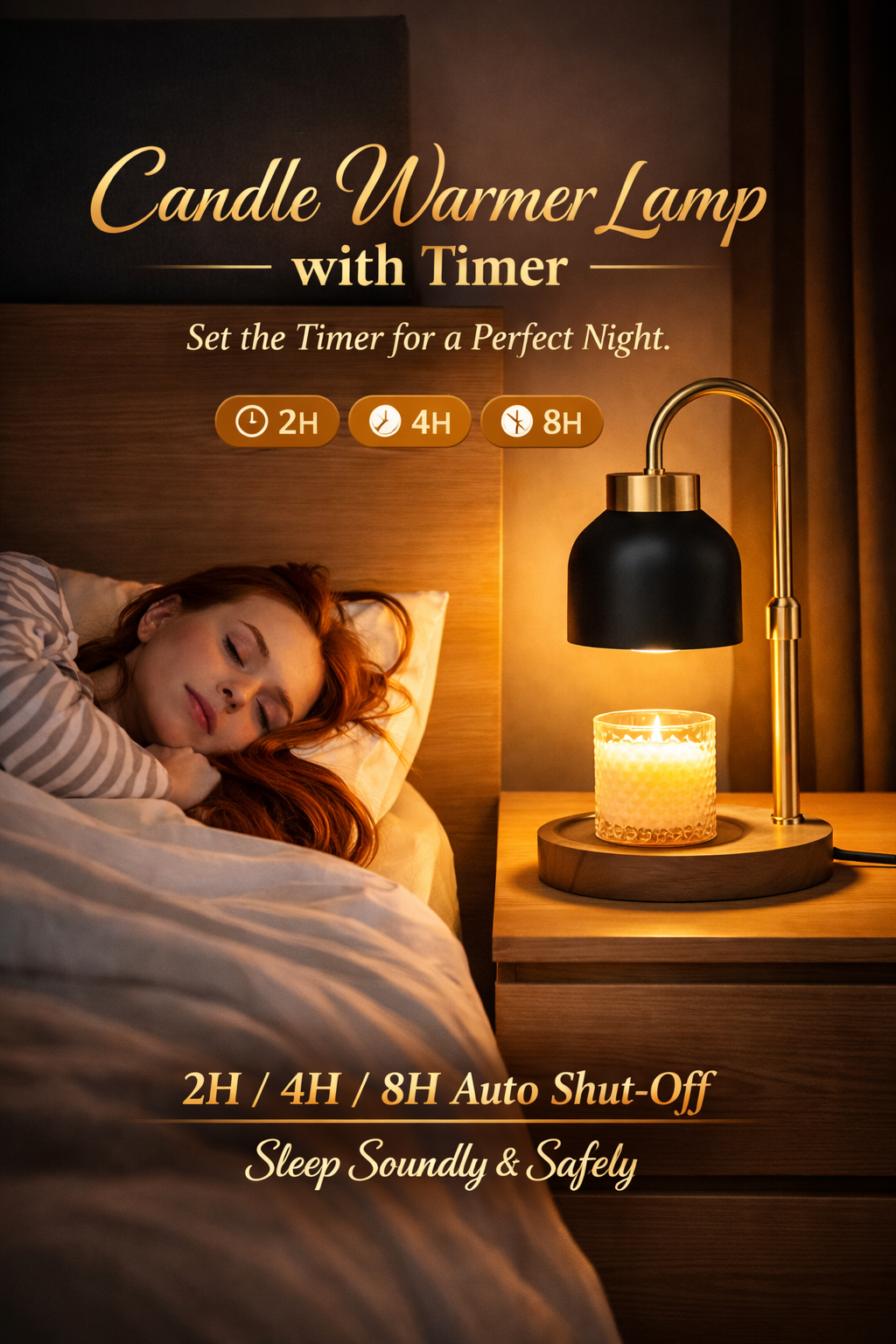 luxury candle warmer lamp - flameless & dimmable